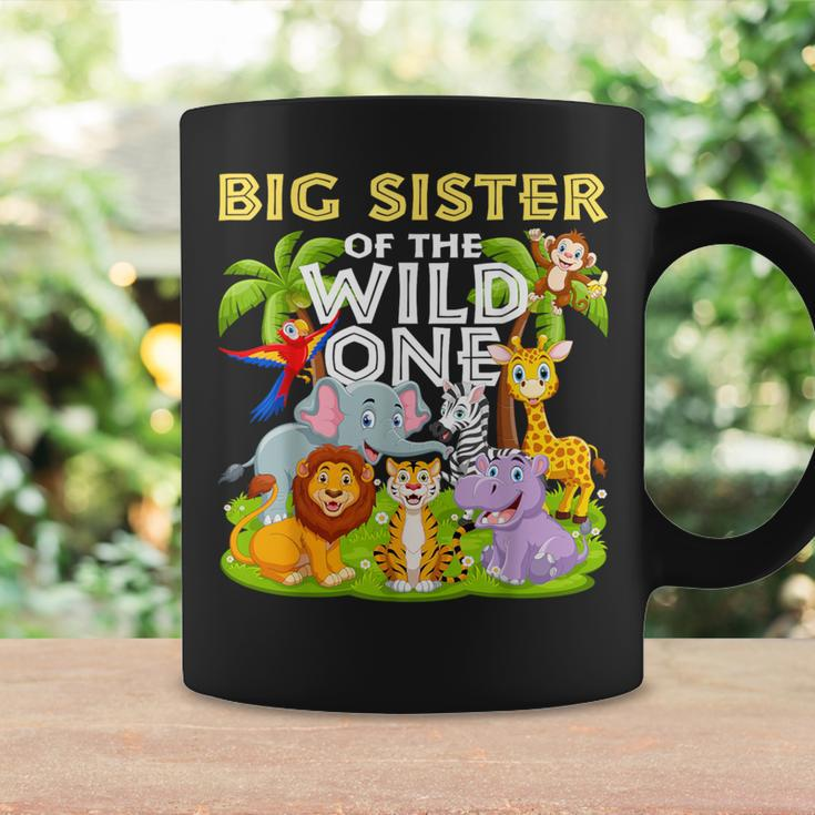 Big Sister Of The Wild One Birthday Zoo Animal Safari Jungle Coffee Mug Gifts ideas