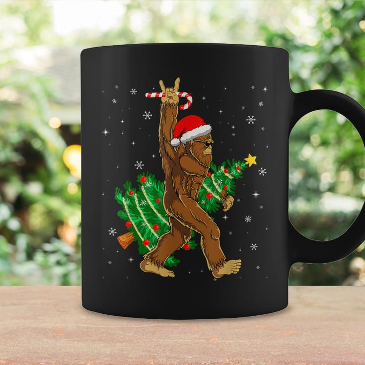 Bigfoot Christmas Tree Lights Xmas Boys Sasquatch Lovers Coffee Mug Gifts ideas