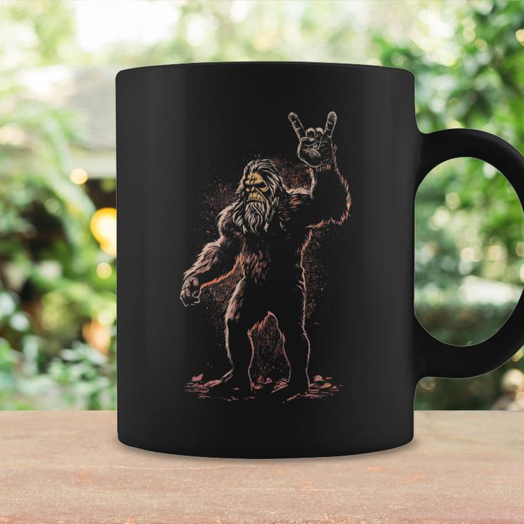 Bigfoot Rock On Sasquatch Rock & Roll Party Coffee Mug Gifts ideas