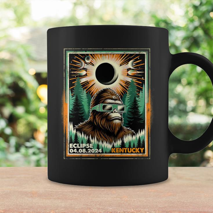Bigfoot Total Solar Eclipse 2024 Kentucky Sasquatch Vintage Coffee Mug Gifts ideas