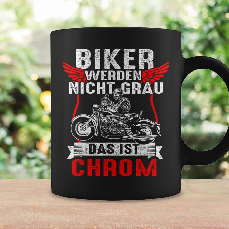 With Biker Werden Nicht Grau Das Ist Chrome Motorcycle Rider Biker S Tassen Geschenkideen