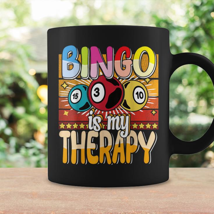 Bingo Is My Therapy Bingo Player Gambling Bingo Coffee Mug Gifts ideas