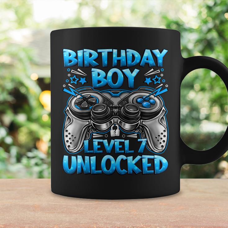 Birthday Boy Level 7 Unlocked 7Th Birthday Boy Gaming Coffee Mug Gifts ideas