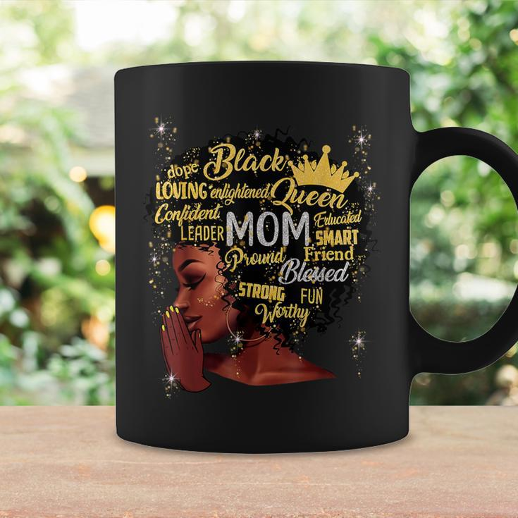 Black Afro Blessed Mom Christian African Mother's Day Coffee Mug Gifts ideas