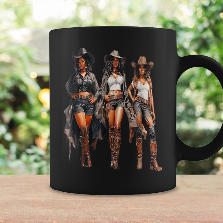 Black Cowgirl Western Rodeo Melanin Black History Texas Coffee Mug Gifts ideas
