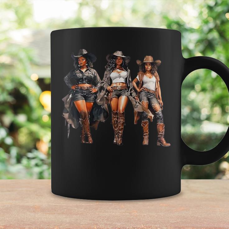 Black Cowgirl Western Rodeo Melanin Black History Texas Men Coffee Mug Gifts ideas