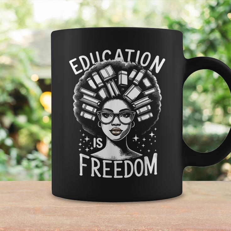 Black History Education Is Freedom Books Women Coffee Mug Gifts ideas