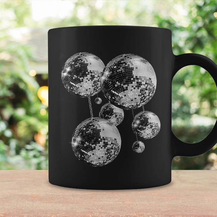 Black And White Disco Ball Pattern 70S 80S Retro Vintage Coffee Mug Gifts ideas