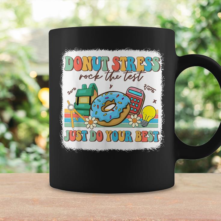 Bleached Donut Stress Just Do Your Best Test Day Testing Day Coffee Mug Gifts ideas
