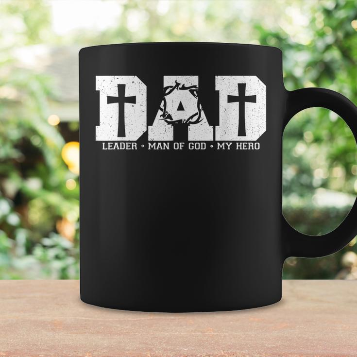 Blessed Dad Daddy Cross Christian Religious Father's Day Coffee Mug Gifts ideas