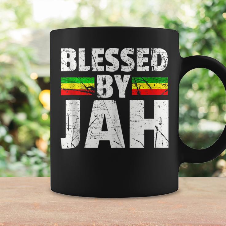 Blessed By Jah Rasta Reggae Graphic Jah Bless Print Coffee Mug Gifts ideas