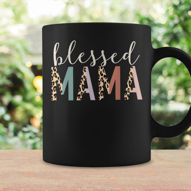 Blessed Mama Cute Leopard Print Coffee Mug Gifts ideas