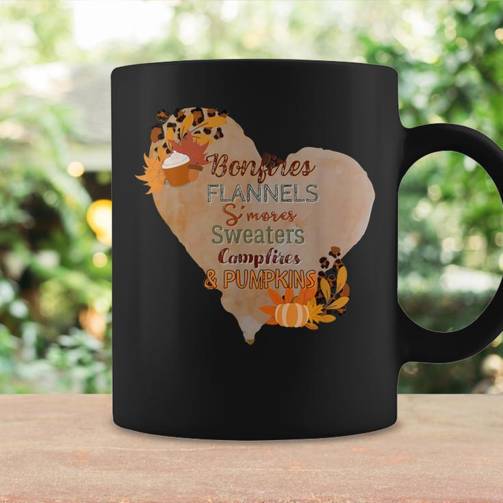 Bonfires Flannels S'mores Sweaters Campfires And Pumpkins Coffee Mug Gifts ideas