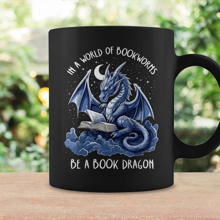 Book Lover Reader In A World Of Bookworms Be A Book Dragon Coffee Mug Gifts ideas
