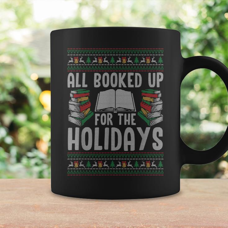 All Booked Up For The Holidays Ugly Christmas Coffee Mug Gifts ideas