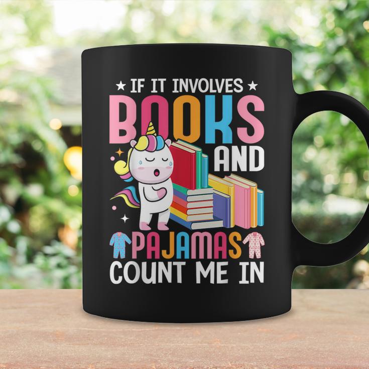 Books And Pajamas Count Me In Book Reader Girl Coffee Mug Gifts ideas