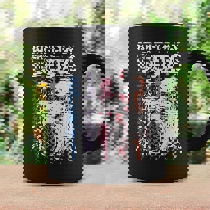 Born To Play Drums Drumming Rock Music Band Drummer Coffee Mug Gifts ideas