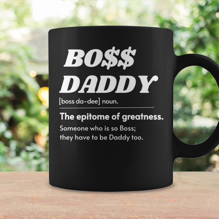 Boss Daddy Mens Boss Dad Cool Dad BossFathers DayBossman Coffee Mug Gifts ideas