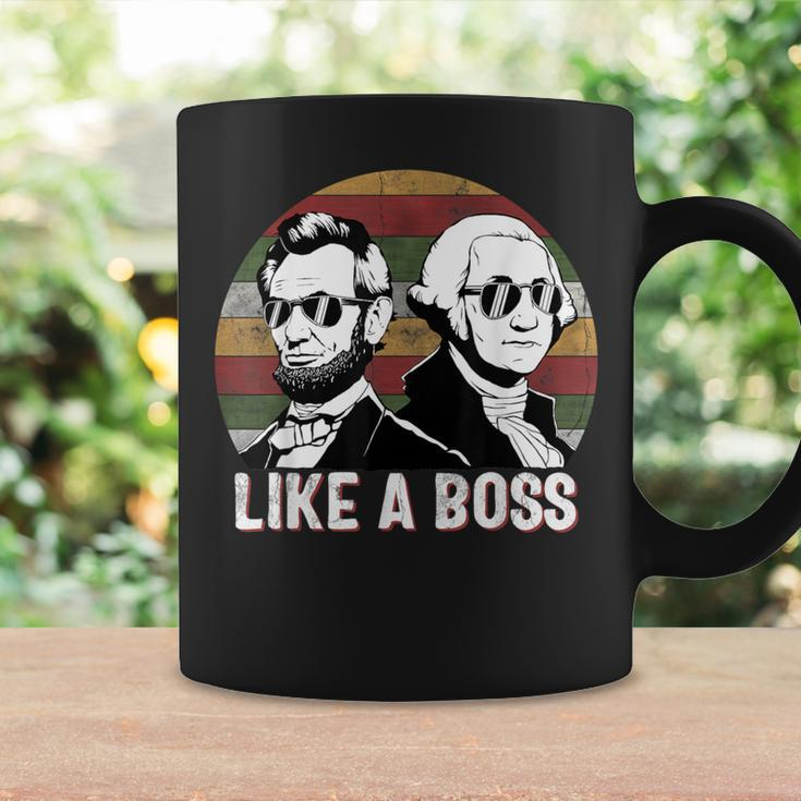 Like A Boss Presidents Day Washington Lincoln Abe George Coffee Mug Gifts ideas