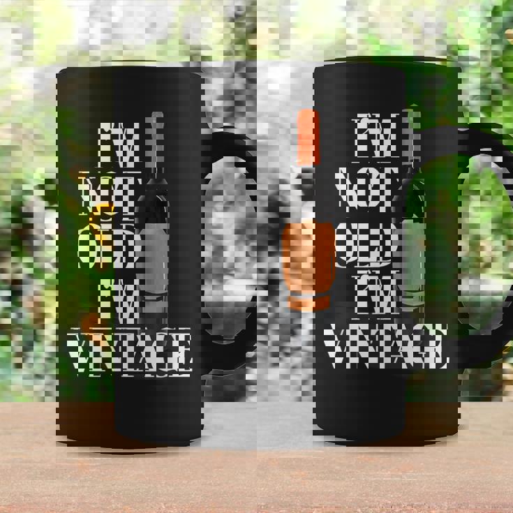 Botella Deino Clásica Divertida Con Texto I Not Old I'mintage Taza de café Ideas de regalos