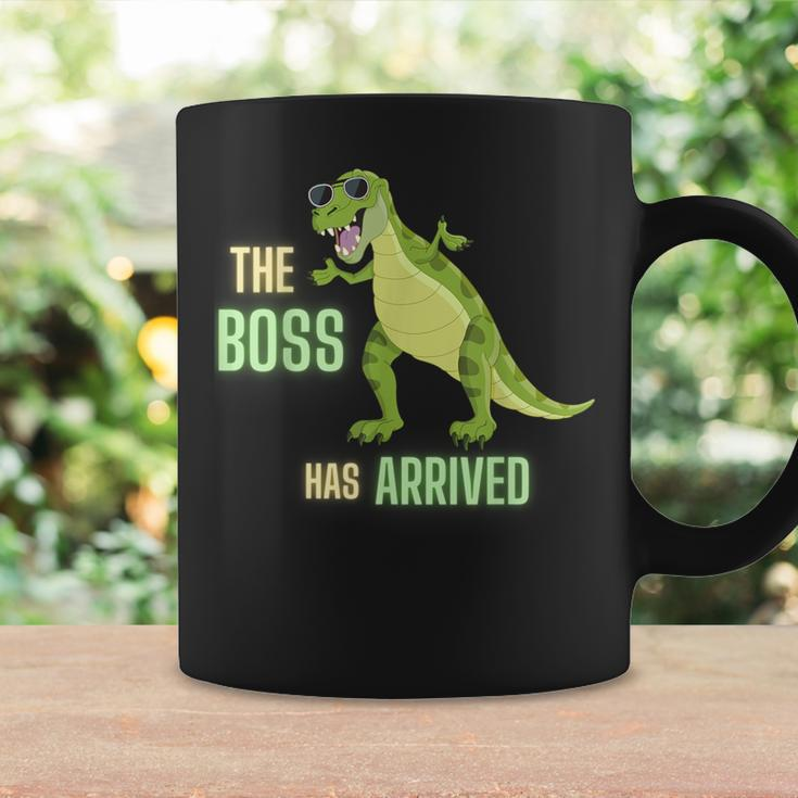 Boys And Girls Rawrsome Dinosaur Trex The Boss Has Arrived Coffee Mug Gifts ideas