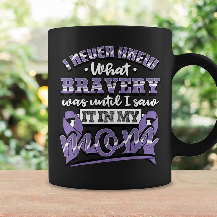 Bravery In My Mom Stomach Cancer Awareness Ribbon Coffee Mug Gifts ideas