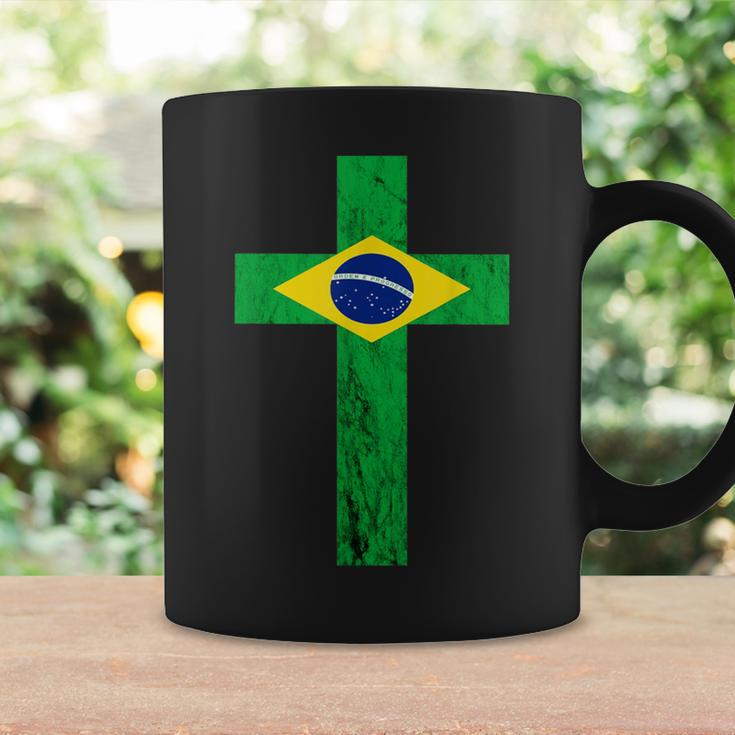 Brazil Jesus Cross Brazilian Faith Brasileiro Christian Coffee Mug Gifts ideas