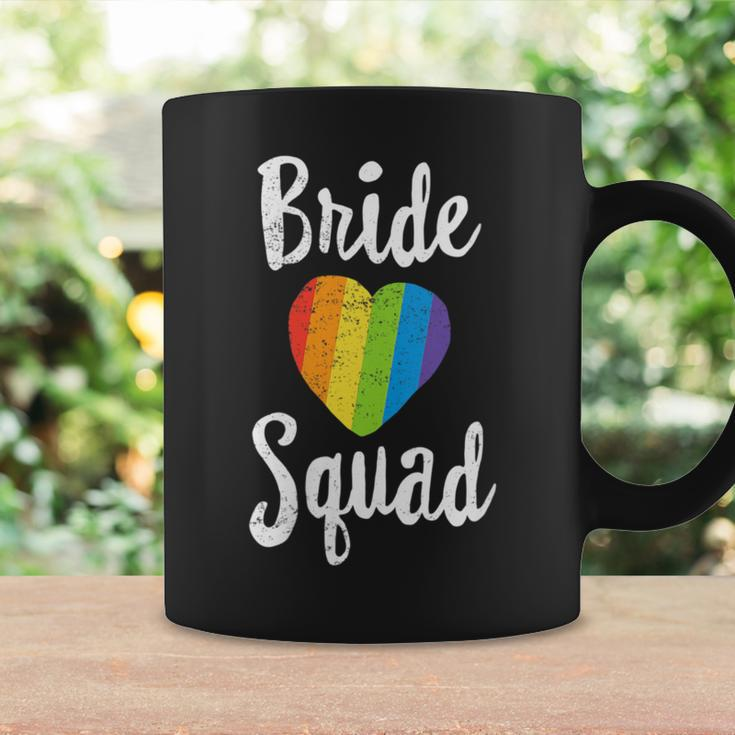 Bride Squad Lgbt Wedding Bachelorette Lesbian Pride Women Coffee Mug Gifts ideas