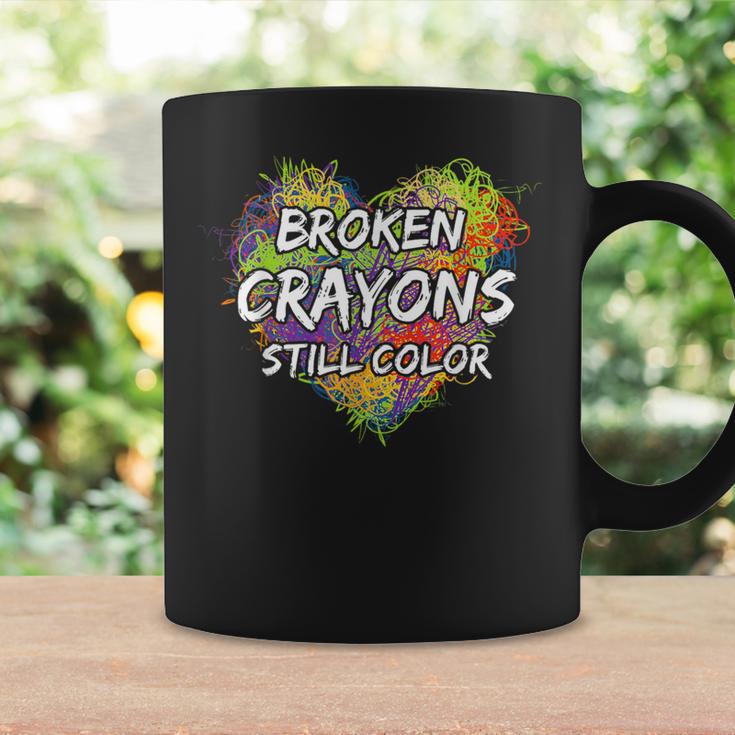 Broken Crayons Still Color Colorful Mental Health Awareness Coffee Mug Gifts ideas