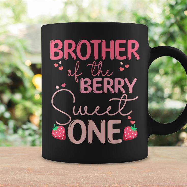 Brother Of The Berry Sweet One Strawberry First Birthday Coffee Mug Gifts ideas
