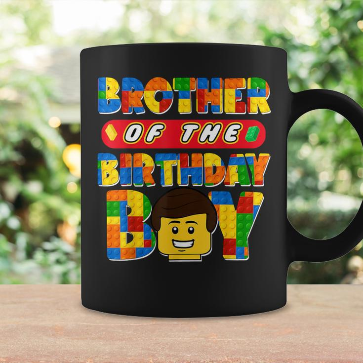 Brother Of The Birthday Boy Building Brick Family Matching Coffee Mug Gifts ideas