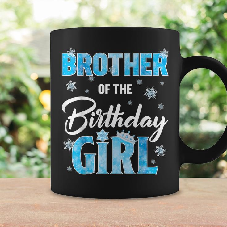 Brother Of The Birthday Girl Family Snowflakes Winter Party Coffee Mug Gifts ideas