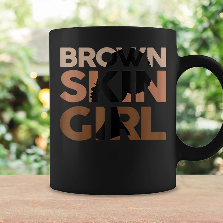 Brown Skin Girl Black Junenth Melanin Queen Afro Girls Coffee Mug Gifts ideas