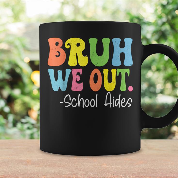 Bruh We Out School Aides Happy Last Day Of School Groovy Coffee Mug Gifts ideas