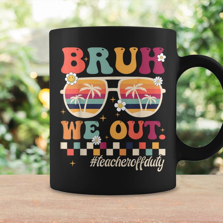 Bruh We Out Teacher Off Duty Retro Beach Sunglasses Coffee Mug Gifts ideas