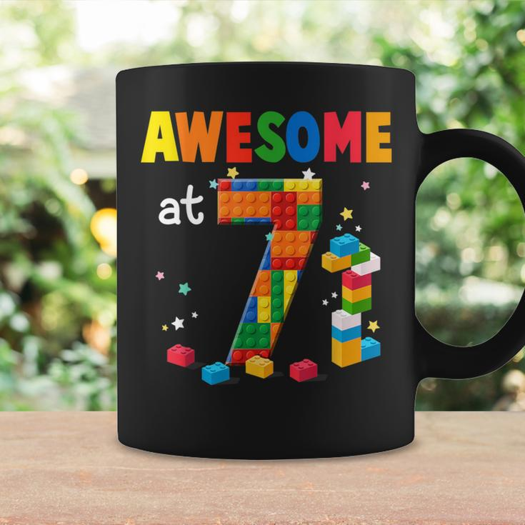 Building Blocks Brick 7Th Birthday 7 Year Old Boy Coffee Mug Gifts ideas