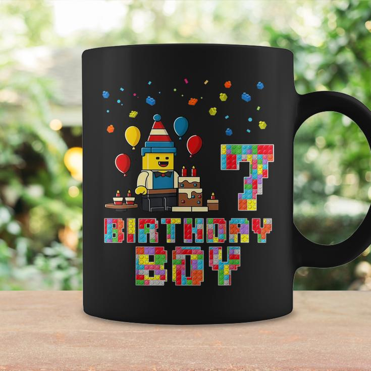 Building Bricks 7Th Birthday Boy Master Builder 7 Years Old Coffee Mug Gifts ideas