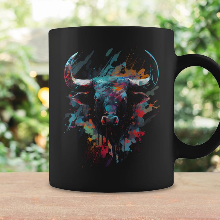 Bull Colorful Bull Riding Meat Favorite Animal Bull Fan Coffee Mug Gifts ideas