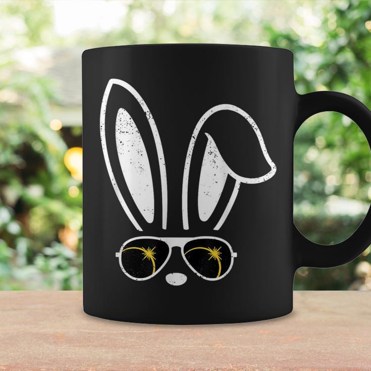 Bunny Ears Sunglasses Easter Total Solar Eclipse 2024 Coffee Mug Gifts ideas