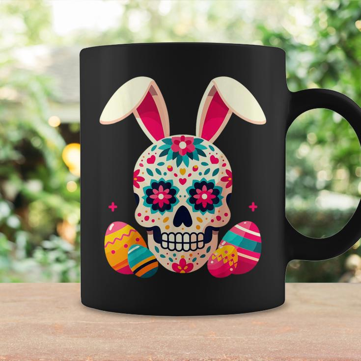 Bunny Sugar Skull Rabbit La Catrina Easter Day Of Dead Coffee Mug Gifts ideas