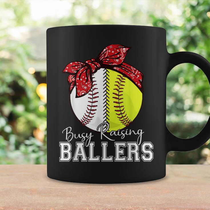 Busy Raising Ballers Softball Baseball Mama Mom Coffee Mug Gifts ideas