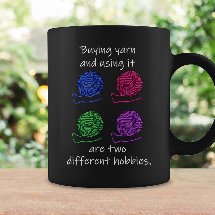 Buying Yarn Different Hobbies Knitting Crochet Coffee Mug Gifts ideas