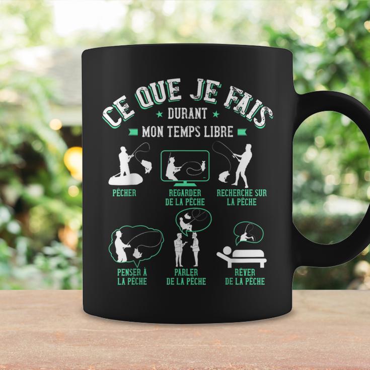 Tasse à café pêche au bar (591 ml, bleu marine), cadeau de fête des pères pour homme, tasse à café en acier inoxydable de 591 ml avec couvercle