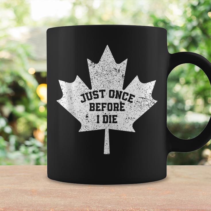 Canada Maple Leaf Vintage Just Once Before I Die Toronto Coffee Mug Gifts ideas