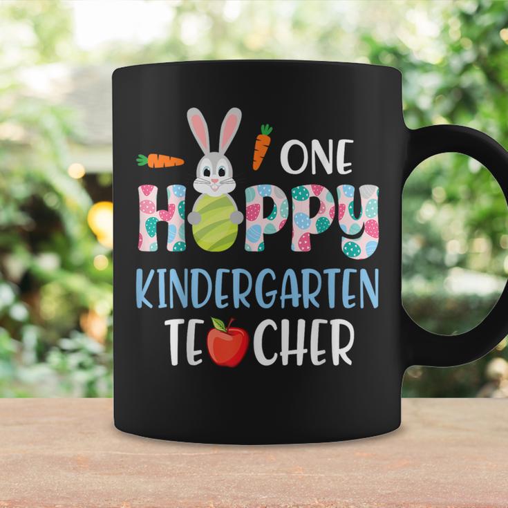 Carrot Bunny Happy Easter Day One Hoppy Kindergarten Teacher Coffee Mug Gifts ideas