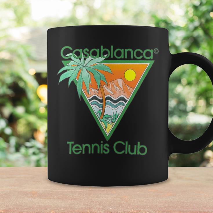 Casablanca Tennis Club Tassen - Tropisches Palmen & Sonnenuntergang Design Geschenkideen