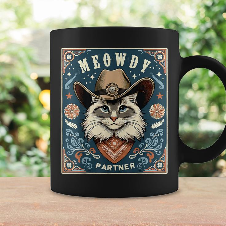 Cat Cowboy Mashup Meowdy Partner Poster Western Coffee Mug Gifts ideas