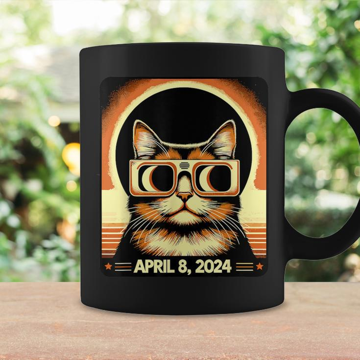 Cat In Eclipse Glasses Totality 2024 Total Solar Eclipse Coffee Mug Gifts ideas