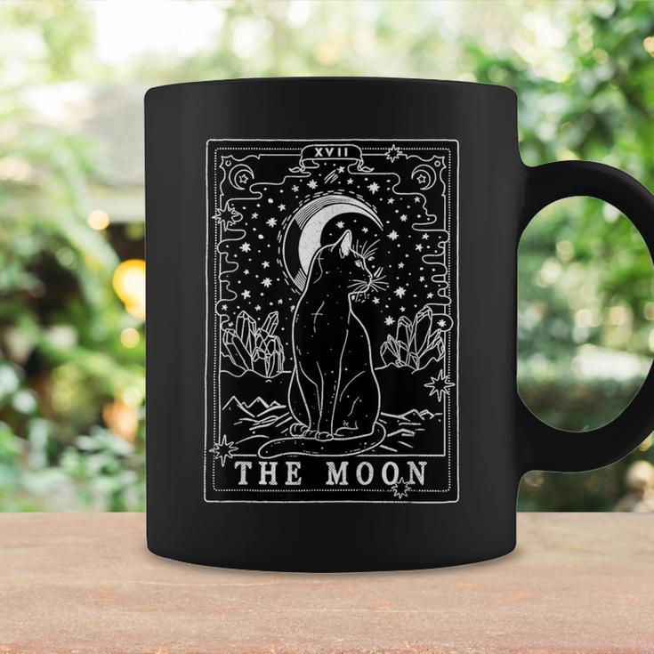 Graphic Cat Lovers Moon Tarot Card Cat Tarot Card The Moon Coffee Mug Gifts ideas