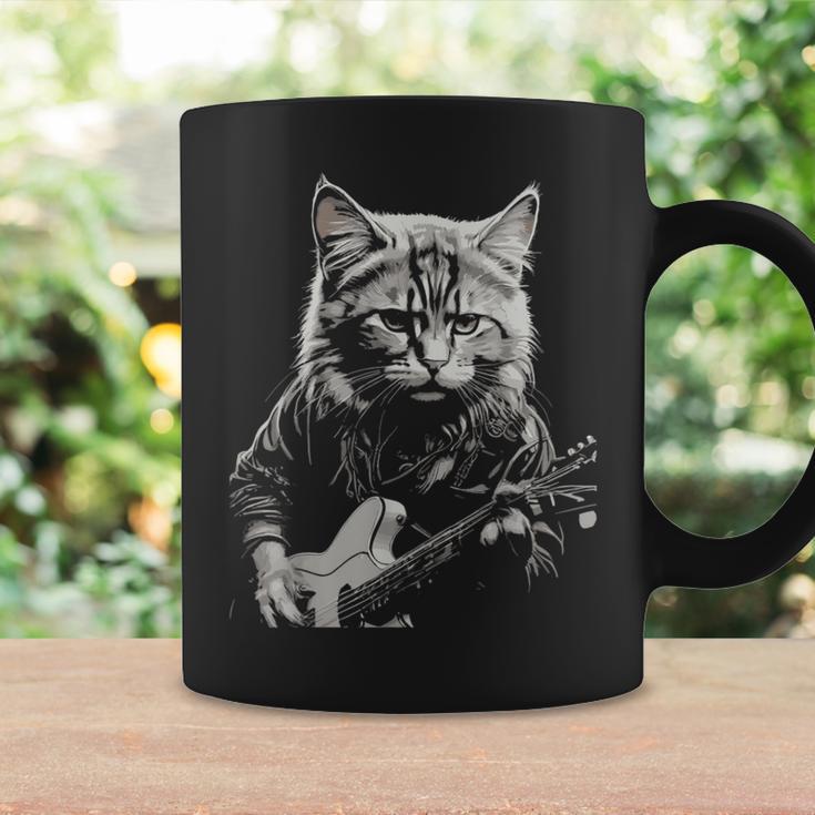 Cat For Men Guitar Cat Rock Cat Playing Guitar Coffee Mug Gifts ideas